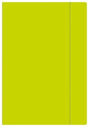 Interdruk Teczka z gumką A4+ FLUO LIMONKOWA