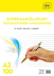 Papier Kancelaryjny A3 100 Kartek W Linie Interdruk 