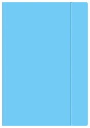 Teczka Z Gumką A4 + Fluo Interdruk niebieski neonowy