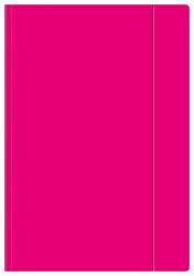 Teczka Z Gumką A4 + Fluo Interdruk różowy neonowy