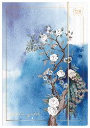 Interdruk Teczka Z Gumką A4+ Satin Gold Blossom