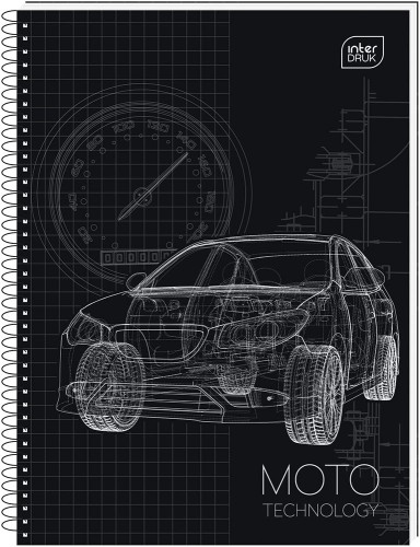 Kołozeszyt A5 100 Kartek W Kratkę Mikroperforacja Dziurki Interdruk 5100