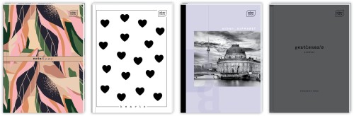 Brulion Oprawa Półtwarda B5 96 Kartek W Kratkę Mix Wzorów Interdruk Brb596p