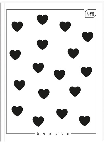 Brulion Oprawa Półtwarda B5 96 Kartek W Kratkę Mix Wzorów Interdruk Brb596p