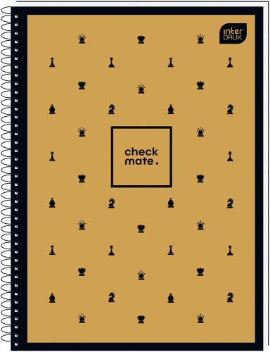 Interdruk Kołozeszyt  A4 80kartek w kratkę 70G SOFT TOUCH CHESS