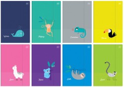 Interdruk Teczka z gumką A4+ BB KIDS TROPIC