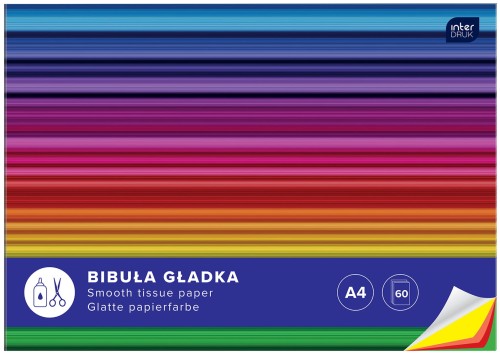 Interdruk Bibuła GŁADKA W ZESZYCIE A4 60 KART.