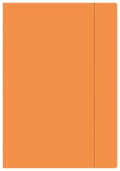 Teczka Z Gumką A4 + Fluo Interdruk pomarańczowy neon