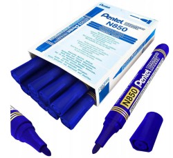 Pentel Marker Z Okrągłą Końcówką Niebieski permanentny N850-C 12szt
