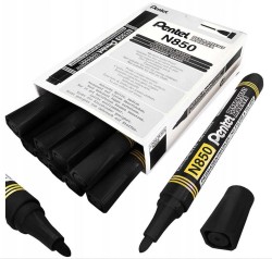 Pentel Marker Z Okrągłą Końcówką Czarny  permanentny N850-A  12szt