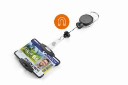 Durable Etui do kart z mechanizmem ściągającym EXTRA STRONG na 1 kartę
