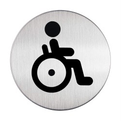 Durable PICTO piktogram ''WC dla osób niepełnosprawnych'' Ø 83 mm