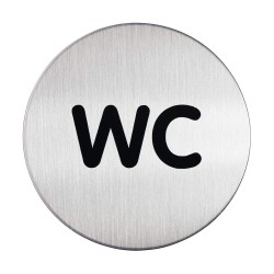 Durable PICTO piktogram ''WC'' Ø 83 mm