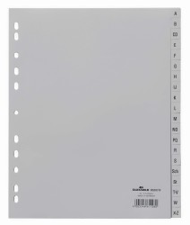 Durable Przekładki A4+ 20 części, podział A-Z nadrukowane indeksy PP