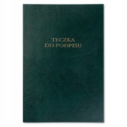 Teczka do podpisu 10k zielona Barbara