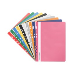 BIURFOL Skoroszyt miękki A4 zawieszany PP mix kolorów  10sztuk