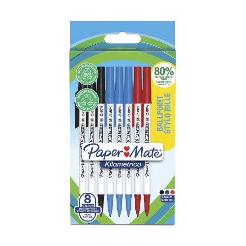Dlugopisy-Paper-Mate-Kilometrico-mix-kolorow-8szt.jpg