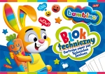 Blok techniczny A4 biały 10k  Bambino