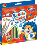 Kredki szkolne trójkątne 24 kolory Bambino