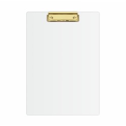 KLIP A4 DESKA BIAŁY + ZŁOTY MECHANIZM