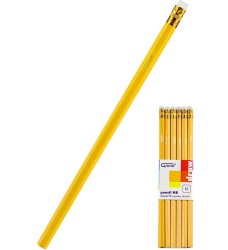 Ołówek z gumką GRAND GR-6602 ŻÓŁTY 
