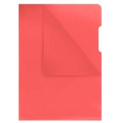 Obwoluta DONAU typu L, PP, A4, krystal, 180mikr., czerwona