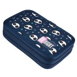 Piórnik szkolny podwójny z wyposażeniem PC4 LOVE PANDA St.Right