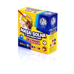 Masa solna 450g i 6 kolorów farb do malowania Astra 324109001