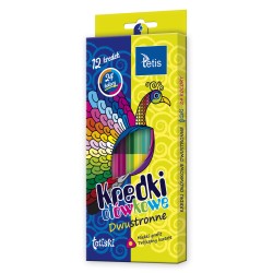 Kredki ołówkowe dwustronne 24 kolory KT005-AB Tetis