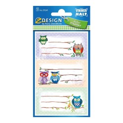 Naklejki na książki i zeszyty sowa Avery Zweckform 59249