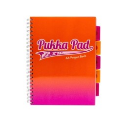 Pukka Pad Kołozeszyt PROJECT BOOK FUSION A4 100k KRATKA POMARAŃCZOWY