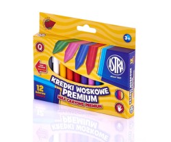 Kredki woskowe ASTRA 12 kolorów     316111001