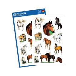Naklejki Z-Design na błyszczącym papierze - konie 2/11/22 - papierowe błyszczące