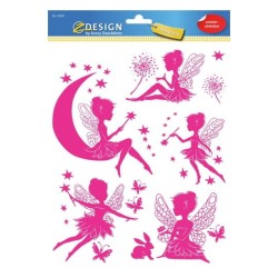 Foliowe naklejki Z-Design na okno - wróżki 1/8/8 - folia