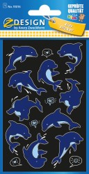 Naklejki foliowe NEONowe Z-Design - delfiny 1/14/14 - folia transparentna