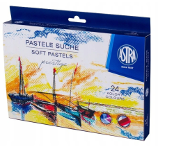 Pastele suche kwadratowy kształt  24 kolory Prestige Astra