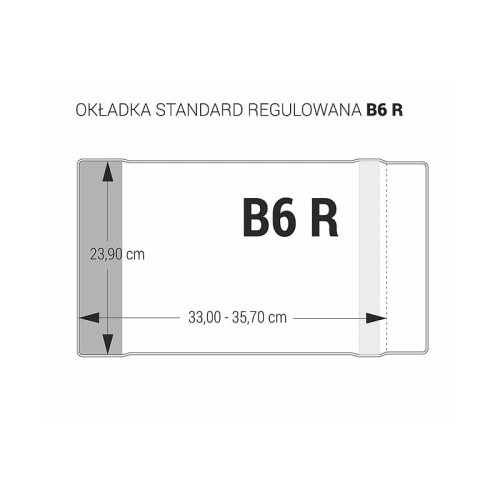 BIURFOL Okładka regulowana B6 -239 25szt