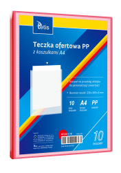 TETIS Album ofertowy Teczka A4 PP z 10 koszulkami czerwony