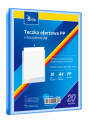 TETIS Album ofertowy Teczka A4 PP z 20 koszulkami niebieski 