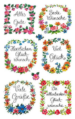 Naklejki Z-Design błyszczące - dedykacja (j.niemiecki)  2/8/16 - papierowe błyszczące