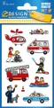 Naklejki Z-Design - strażak, policjant 3/10/30 - papierowe