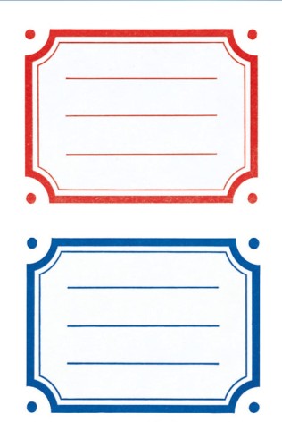 Naklejki Z-Design na książki i zeszyty - kolorowe ramki 3/2/6 - papierowe