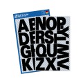 Naklejki Z Design - Litery  (100 pkt./25 mm) czarne - wodoodporne 2/15/30 - folia