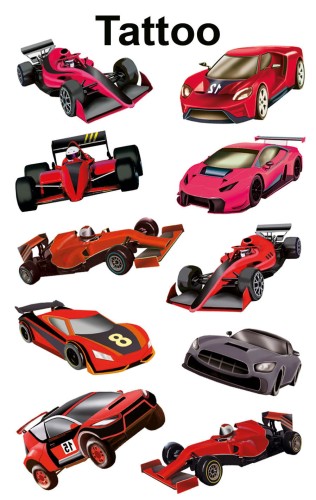 Tatuaże Z-Design - samochody wyścigowe 1/10/10 - folia na tatuaże