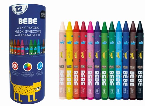Kredki swiecowe 12 kol. BEBE Kids 5902277362933.jpg