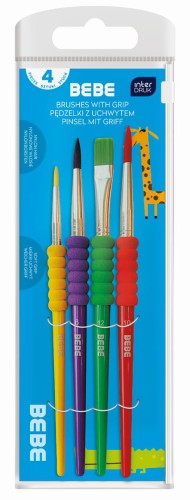 Pedzelki z uchwytem 4 szt. BEBE Kids 5902277327789.jpg