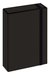 Interdruk Teczka z gumką A4 Box czarna