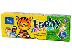 FARBY PLAKATOWE 12 KOLORÓW 20 ML. KF001-D Tetis