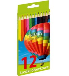 Kredka ołówkowa 12 kolorów sześciokątne UNIONL