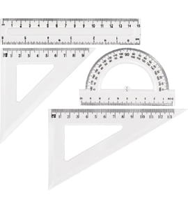 Zestaw geometryczny  transparent GR-031T